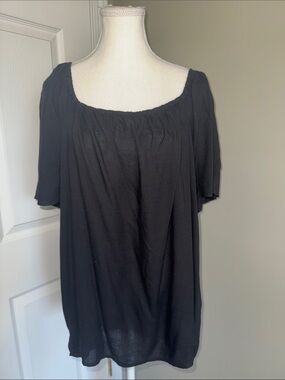 Vero Moda Curve Women's Plus Size 18 Black‎ Off-the-Shoulder Blouse Date Night